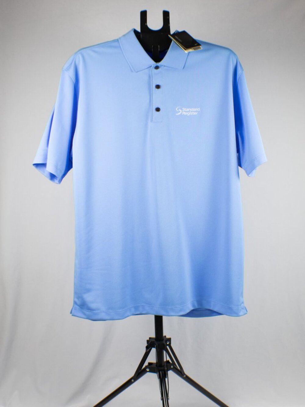 Nike Dri-FIT Men's Light Blue Short Sleeve Polo Shirt Standard Register Size L